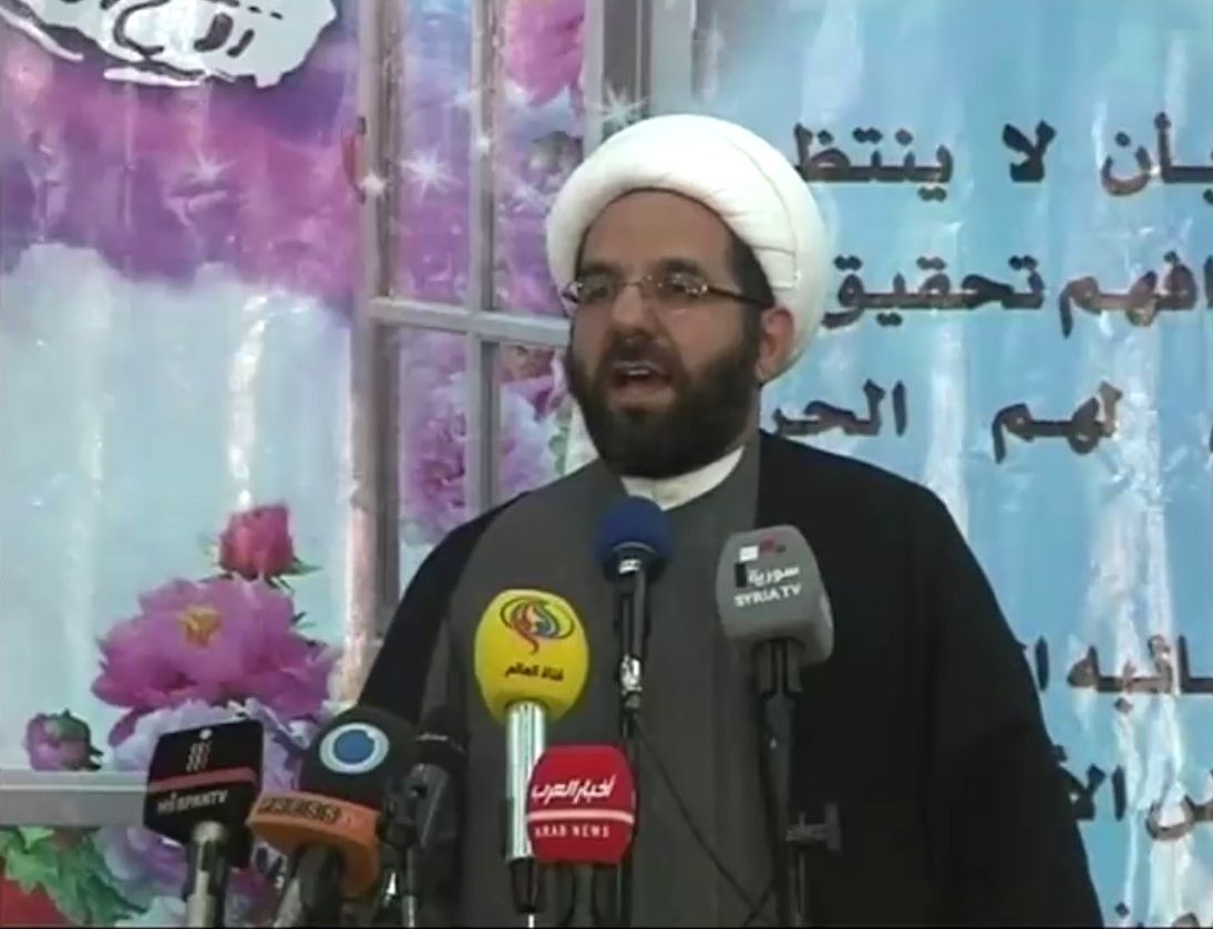 الشيخ  دعموش في احتفال الذكرى السادسة والثلاثين لانتصار الثورة الاسلامية الايرانية في سوريا 11-2-2015